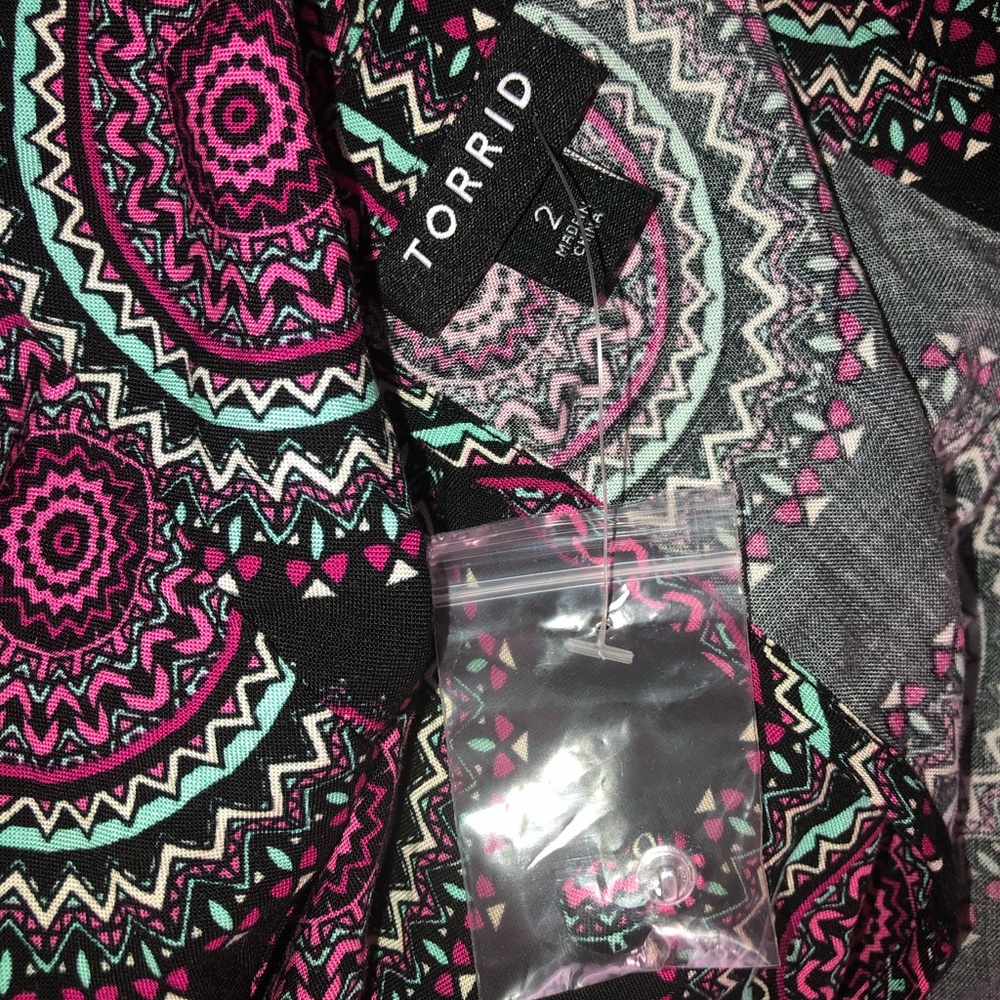Torrid sz 2 Hi-Low Medallion Flouncy Tank Dress - Picture 10 of 12